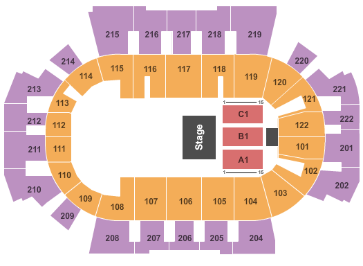 Family Arena Seating Chart: Family Feud