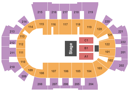 Family Arena Seating Chart: The Monkees