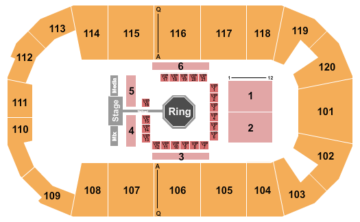 F&M Bank Arena Seating Chart: LFA 240