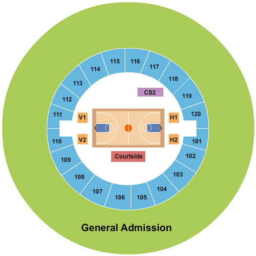 Fant-Ewing Coliseum Seating Chart: Basketball