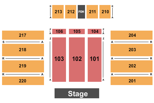 Fantasy Springs Resort & Casino Seating Chart: Endstage 5