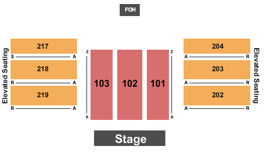 Fantasy Springs Resort & Casino Seating Chart: Endstage W/ Elevated Seating