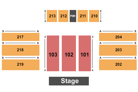 Fantasy Springs Resort & Casino Seating Chart: Endstage W/Elevated Seating 2