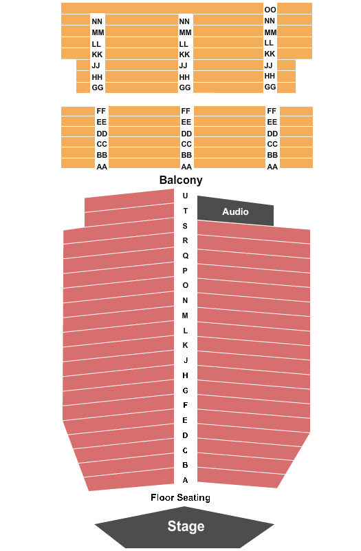 Fargo Theatre Seating Chart: End Stage