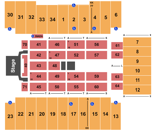 Fargodome Seating Chart Miranda Lambert