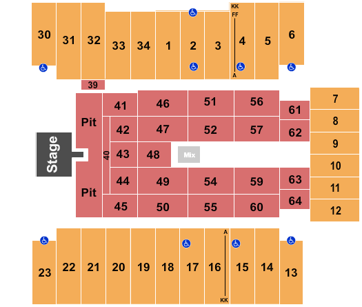 Fargodome Seating Chart