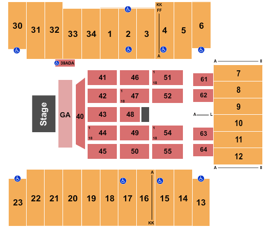 Celine Dion Fargodome Seating Chart