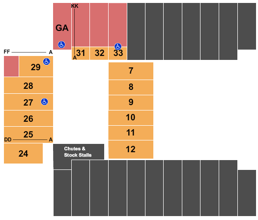 Fargodome Seating Chart: PRCA Championship Rodeo