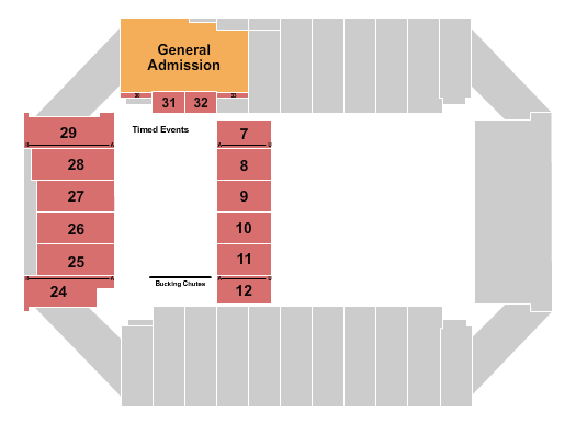 Fargodome Seating Chart: Rodeo