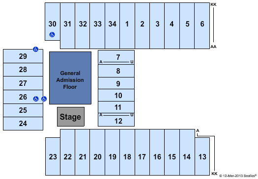 Fargodome Seating Chart
