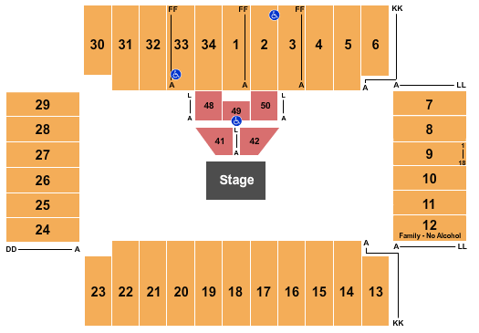 Fargodome Seating Chart For Pink