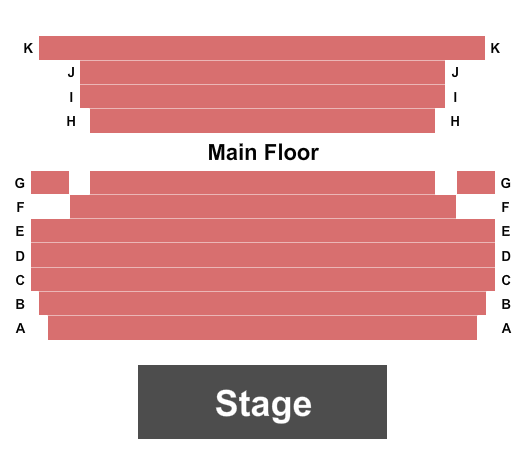 Farmington Players Barn Theater Seating Chart: Endstage
