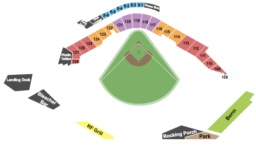 Segra Stadium Seating Chart