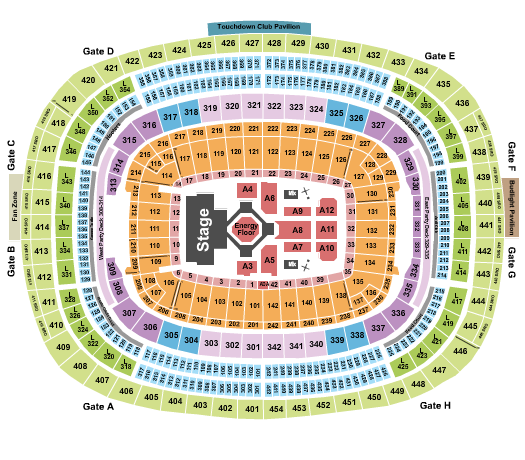 Northwest Stadium Seating Chart: Kendrick Lamar