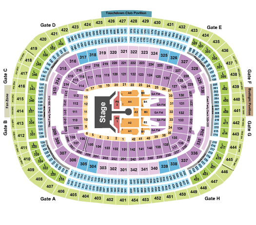 Fedex Field Seating Chart Rolling Stones