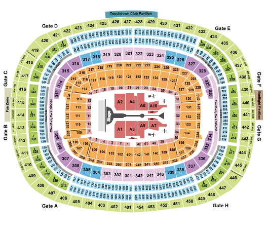 FedexField Seating Chart: The Weeknd