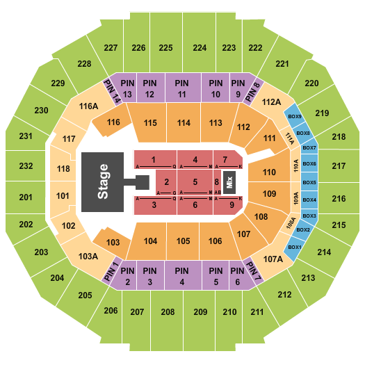 FedExForum Seating Chart: Brandy