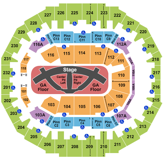 FedExForum Seating Chart: Carrie Underwood