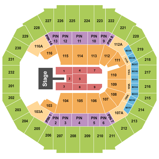 FedExForum Seating Chart: Jhene Aiko