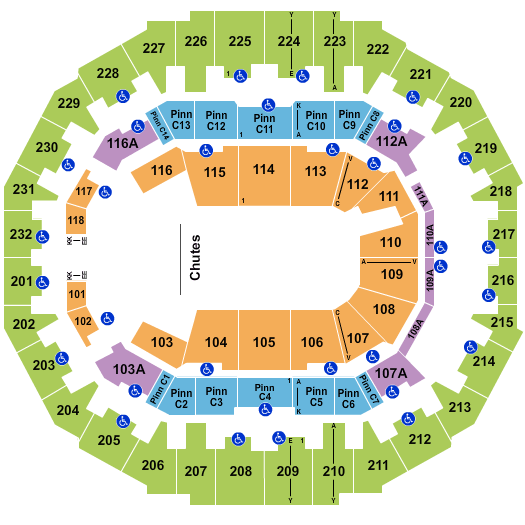 FedExForum Seating Chart: PBR