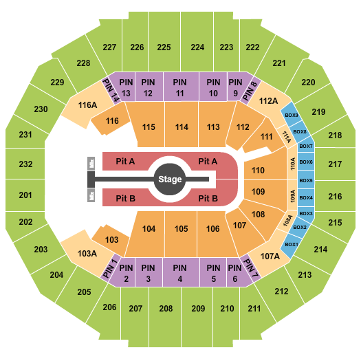 FedExForum Seating Chart: Rod Wave