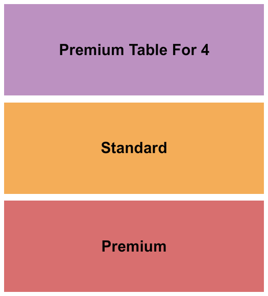 Feinstein's at the Nikko Seating Chart: Premium/Standard/Table