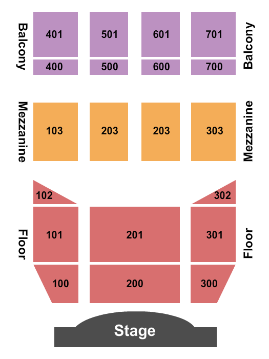 Fellowship Church Seating Chart: Endstage