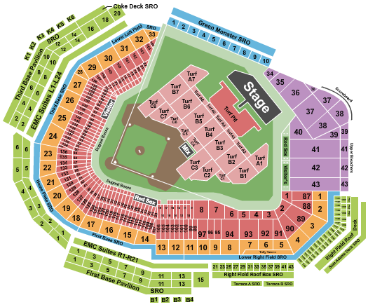 Fenway Park Seating Chart: Blink 182