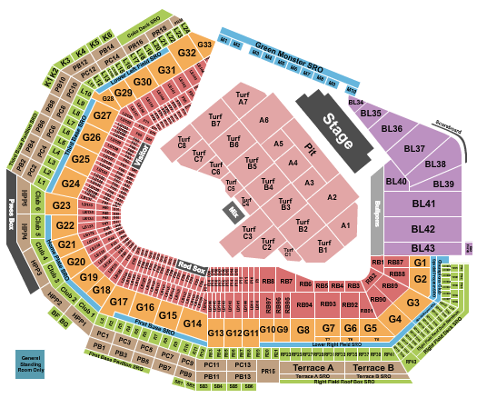 Fenway Park Seating Chart: Hozier