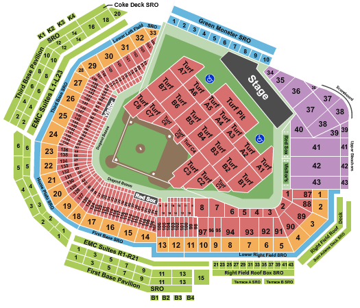 Fenway Park Seating Chart