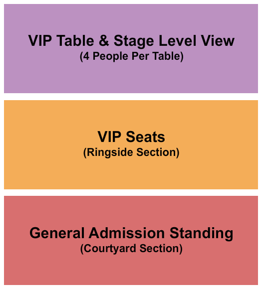 Ferg's Concert Pavilion Seating Chart: GA/VIP/Table