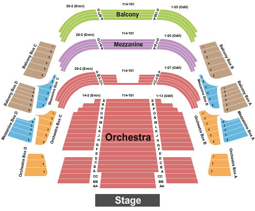 Straz Center Jaeb Theater Seating Chart