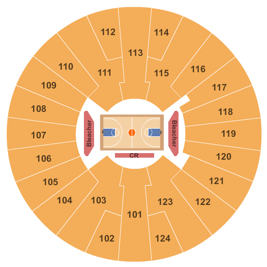 Gregory Gym Seating Chart