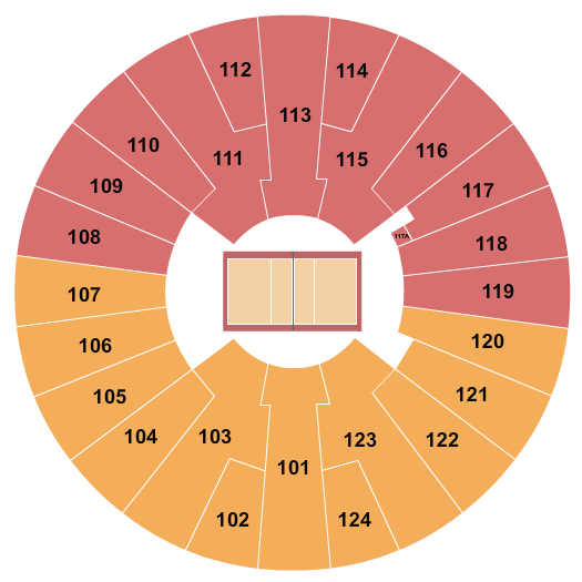 Ferrell Center Seating Chart: Volleyball