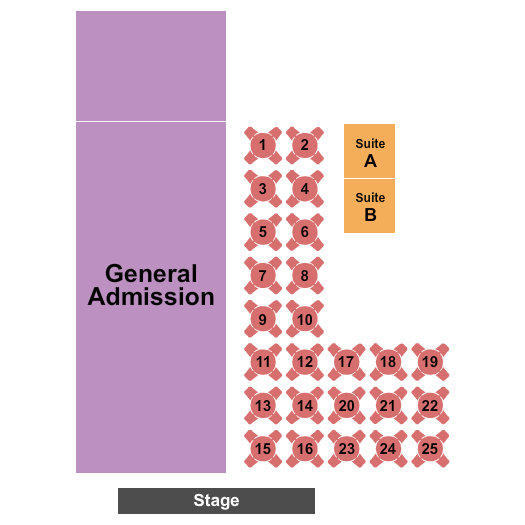 Ferris Wheelers Backyard and BBQ Seating Chart: GA/Tables/Suites