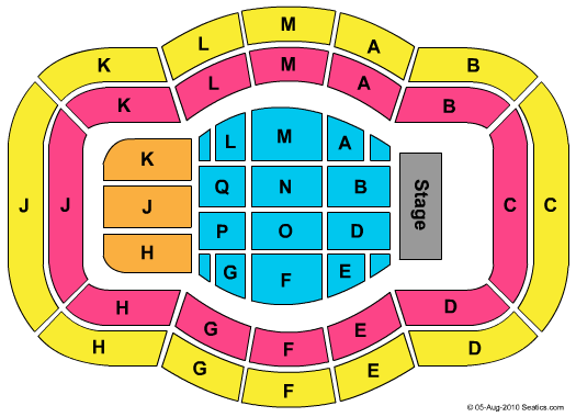 Festhalle - Frankfurt Seating Chart: End Stage