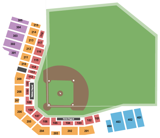 Field Of Dreams Park Seating Chart: Baseball - FOD