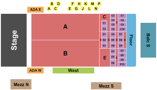 Fillmore Auditorium - Colorado Seating Chart: Endstage 2