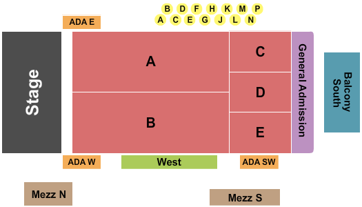 Fillmore Auditorium - Colorado Seating Chart: Endstage 4