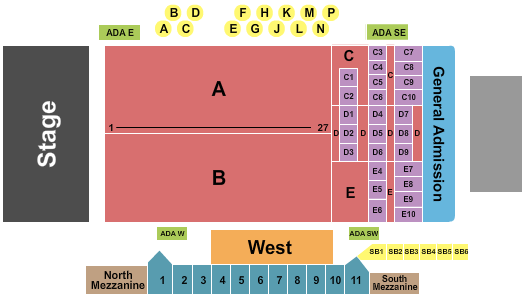 Fillmore Auditorium - Colorado Seating Chart: Endstage RSV/GA With Boxes