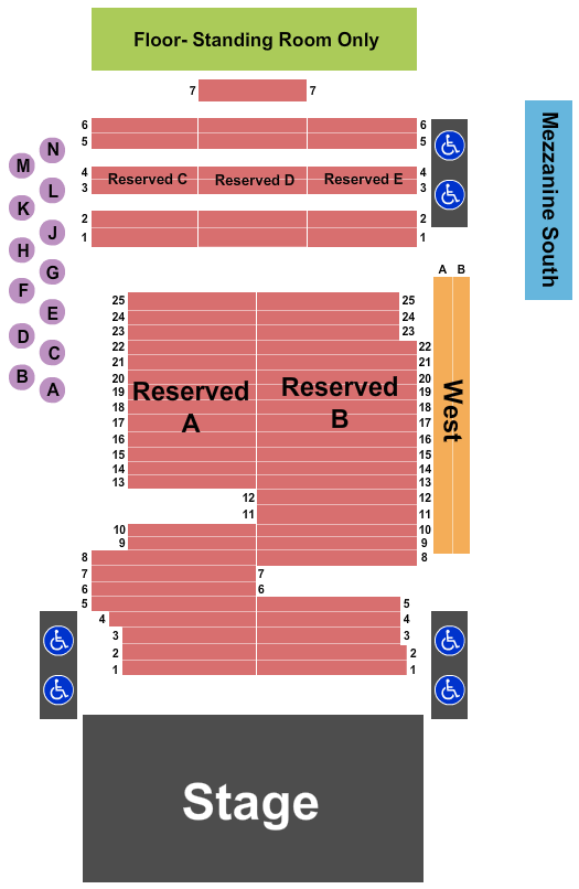 Fillmore Auditorium - Colorado Map