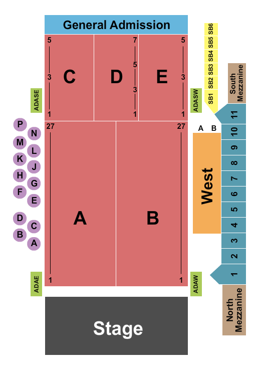 Fillmore Auditorium - Colorado Seating Chart: Endstage RSV With Boxes