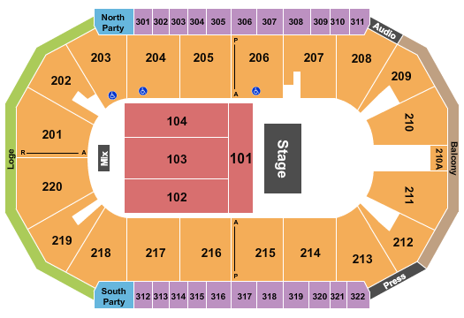 Findlay Toyota Center Seating Chart: Foreigner