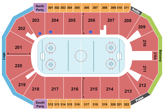 Findlay Toyota Center Seating Chart: Hockey