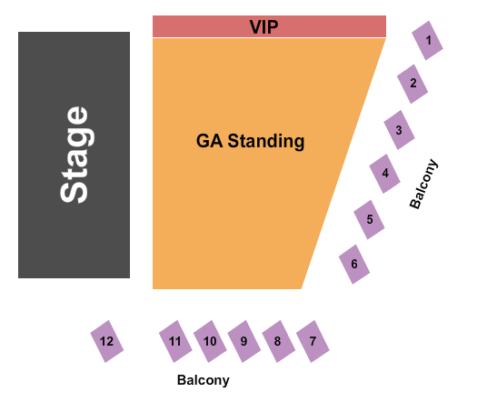Fine Line Music Cafe Seating Chart: Endstage GA Flr/VIP