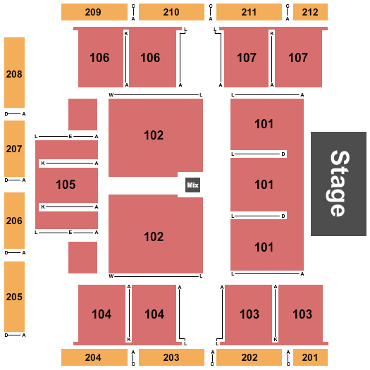 FireLake Arena Seating Chart