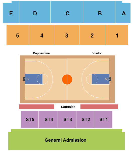 Firestone Fieldhouse Seating Chart: Volleyball