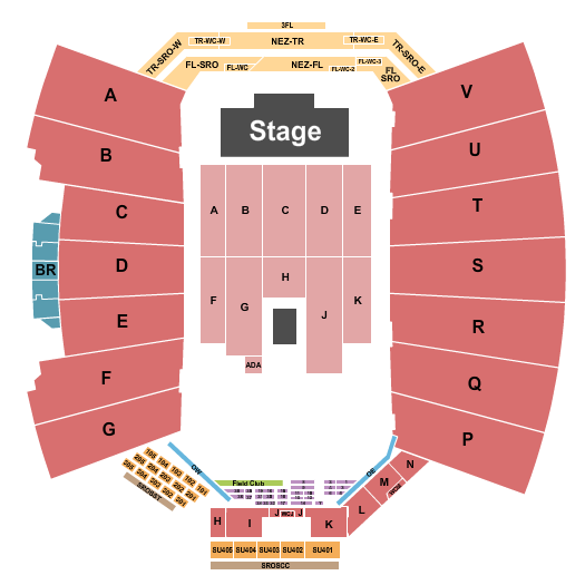 FirstBank Stadium Seating Chart: Eagles