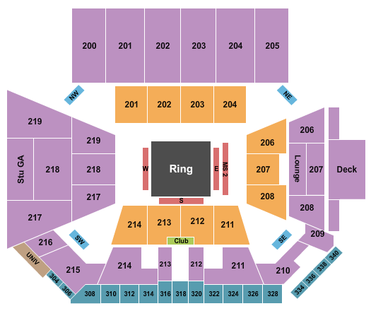 First Bank and Trust Arena Seating Chart: Wrestling