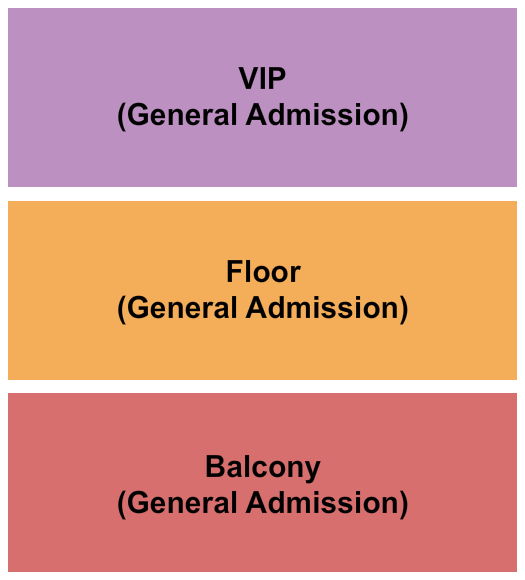 First Baptist Church - Universal City Seating Chart: GAFlr/GABalcony/VIP